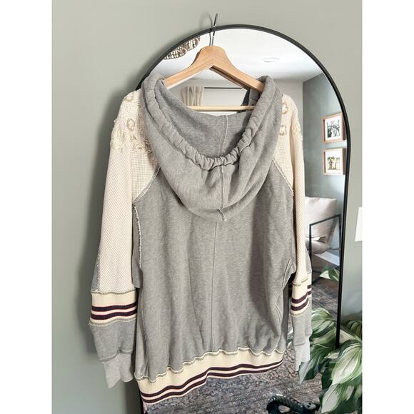 Free People Varsity Embellished Pullover Hoodie - Picture 7 of 8